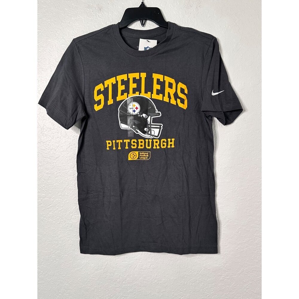 Pittsburgh Steelers Nike Men's Gray Short Sleeve Graphic Tee Shirt Size S‎ NWT